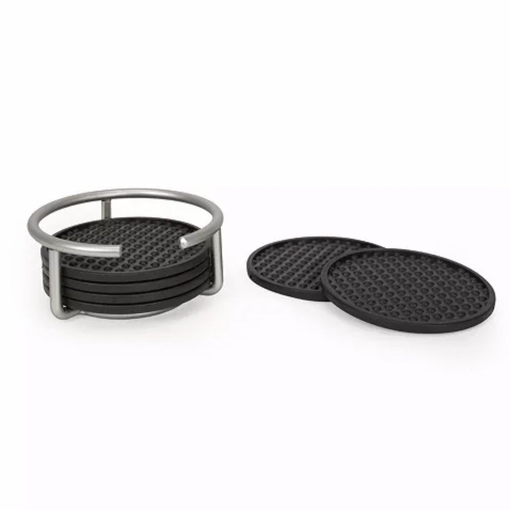 Black set of coasters - Picture 3 of 10